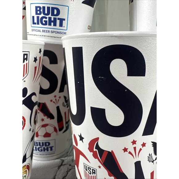 USA Soccer Set of 10 2016 Copa America Centenario 100 Years Plastic Cups 16 Oz - Picture 7 of 16
